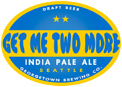Get me two more IPA tap label